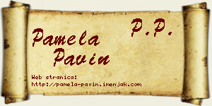 Pamela Pavin vizit kartica